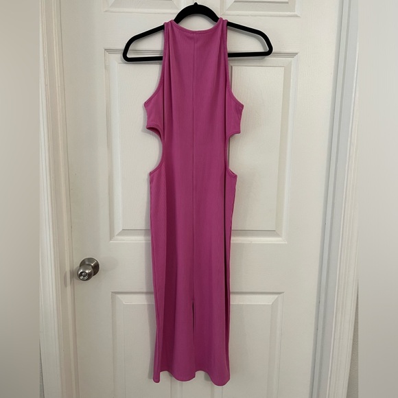 H&M Pink Ribbed Cut Out Dress - Picture 3 of 3